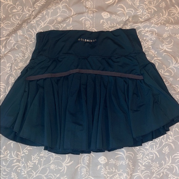 Pleated Athletic Mini Skirt in Navy - Picture 4 of 5